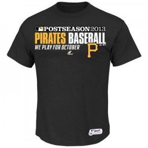 pittsburgh pirates playoffs t-shirt, 2013 mlb playoffs t-shirt