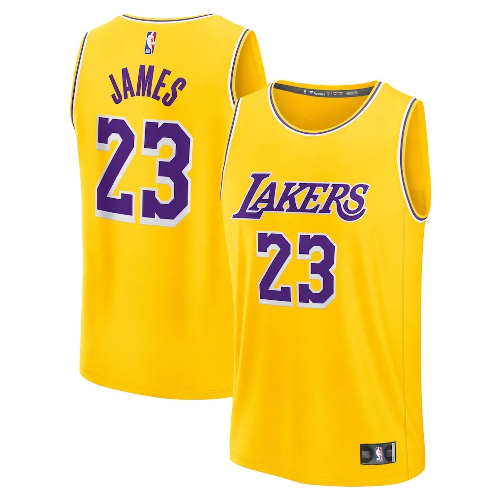 Youth Lebron James Jersey in S, M, L, XL - Gold